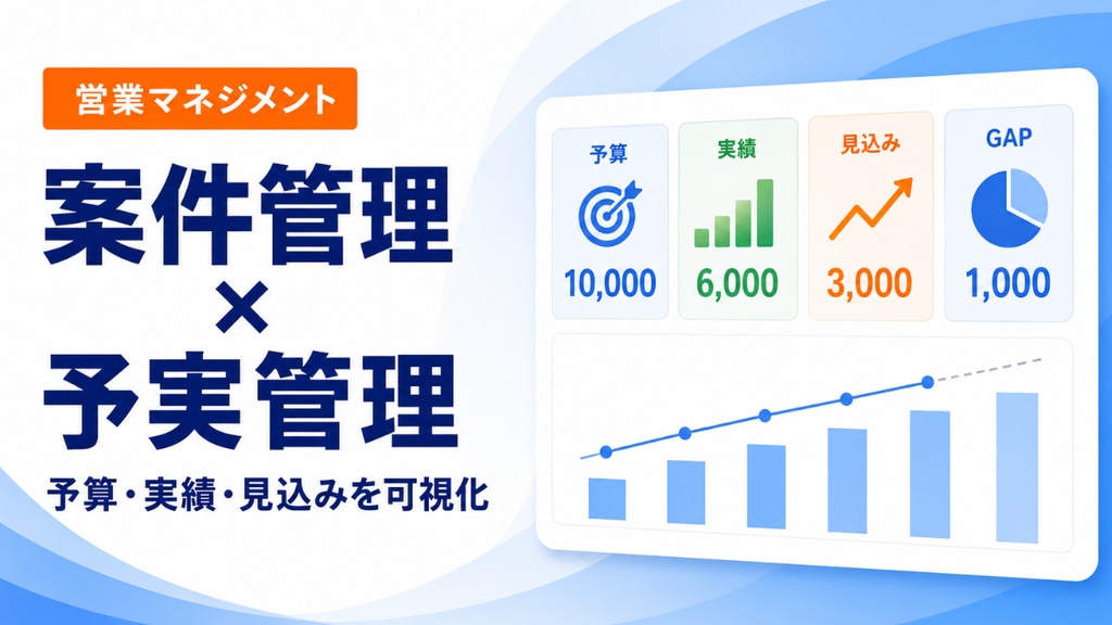 案件管理と予実管理を一元化する方法｜予算・実績・見込みの可視化 のアイキャッチ画像
